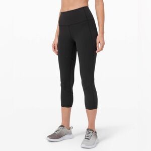 LULULEMON Pace Rival High-Rise Crop Legging 22" in Black Size 4
